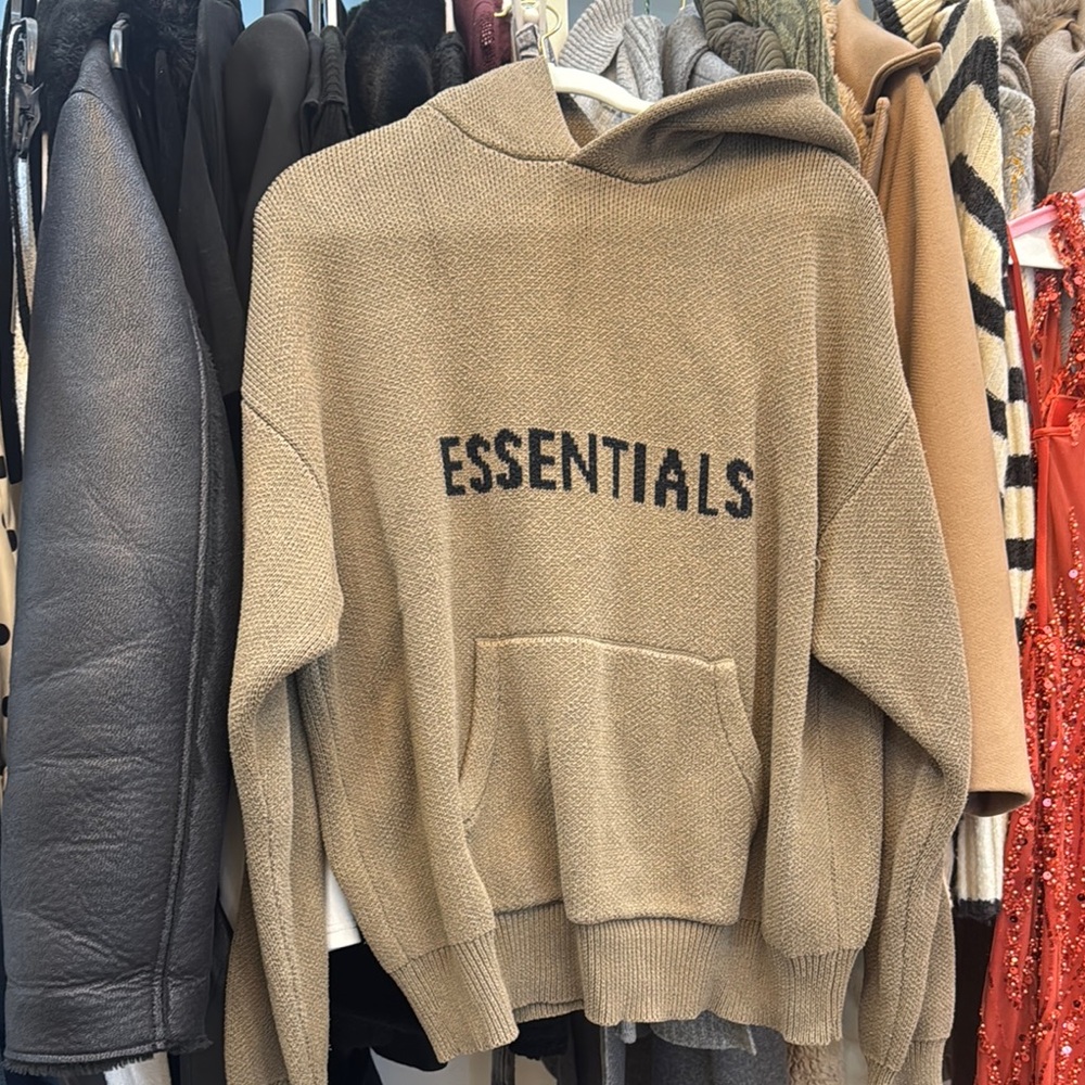 Fear of God Essentials Tan Sweater